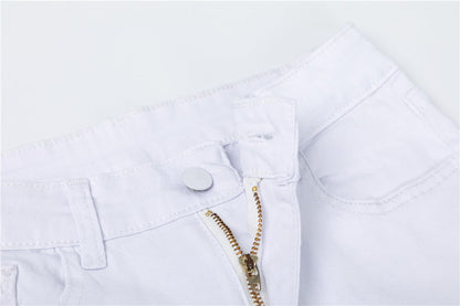 High Waist Ripped Skinny Jeans